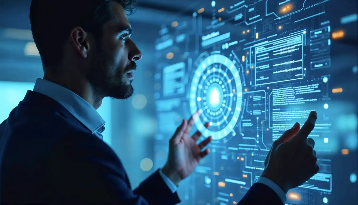 Un ingegnere web specializzato di Volta Next Generations perfeziona progetti complessi.